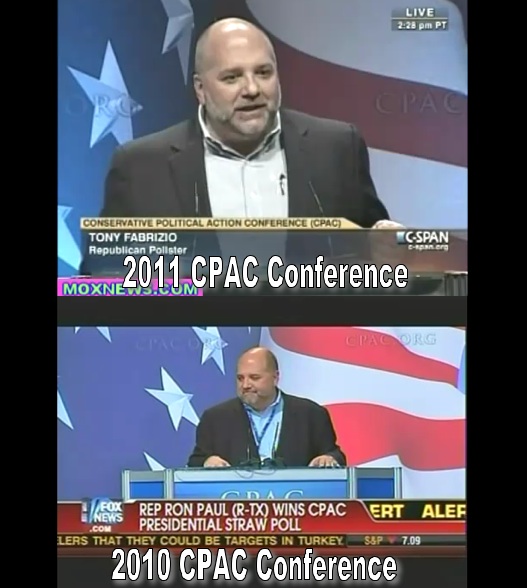 CPAC Pollster Tony Fabrizo 2010 and 2011 announces Straw Poll for 2012